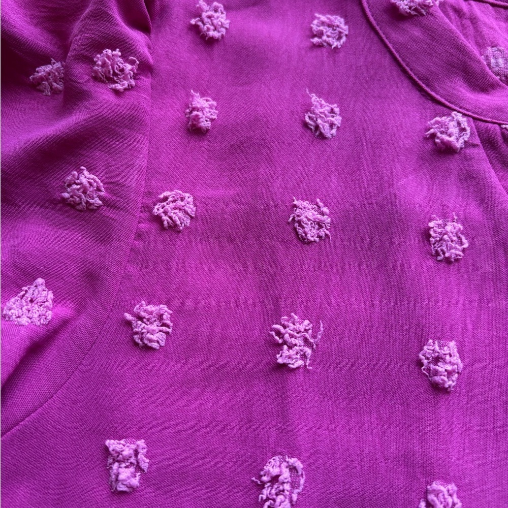 Pink Textured Women's Top - Picture 6 of 8